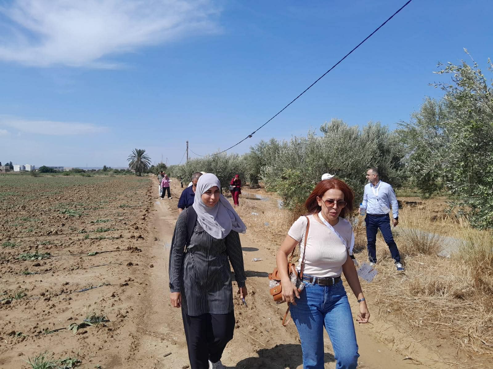 Manouba study site during the SAVE water kick-off visit, Tunisia
